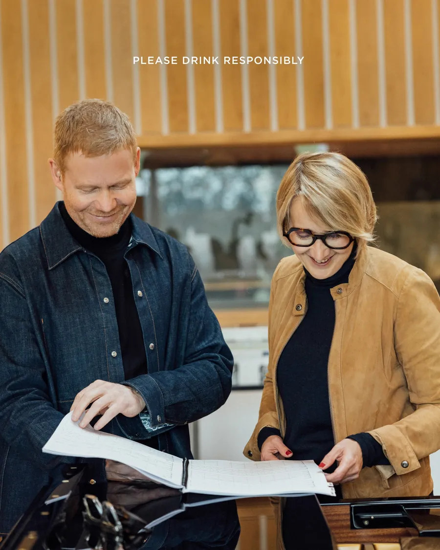 Max Richter going through a score for Krug Every Note Counts